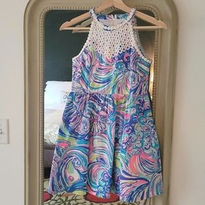 Lilly Pulitzer Girls Kinley Fit & Flare SZ 14